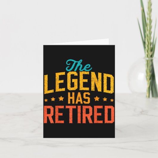 Funny Dad Grandpa Retirement The Legend Has Retire カード (正面)