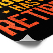 Funny Dad Grandpa Retirement The Legend Has Retire ポスター (角)