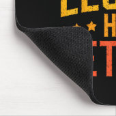 Funny Dad Grandpa Retirement The Legend Has Retire マウスパッド (コーナー)