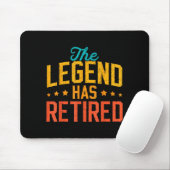 Funny Dad Grandpa Retirement The Legend Has Retire マウスパッド (マウス)