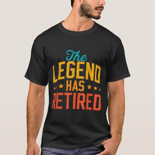 Funny Dad Grandpa Retirement The Legend Has Retire Tシャツ (正面)