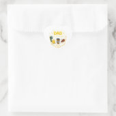 Funny Dad Humor Sticker – Cool Dad Joke Sticker ハートシール (バッグ)