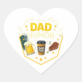 Funny Dad Humor Sticker – Cool Dad Joke Sticker ハートシール