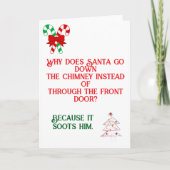 Funny Dad Joke designed Christmas Card カード (正面)