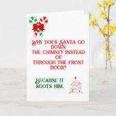 Funny Dad Joke designed Christmas Card カード (黄色い花)
