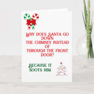 Funny Dad Joke designed Christmas Card カード