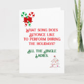 Funny Dad Joke designed Christmas Card カード (正面)