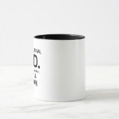 Funny Dad Joke Sarcastic Quotes Mug - The Man マグカップ (中央)