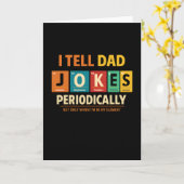 funny dad Jokes Tell Dad Jokes Periodically カード (黄色い花)