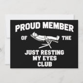 Funny Dad Just Resting My Eyes Fathers Day Funny  招待状 (正面)