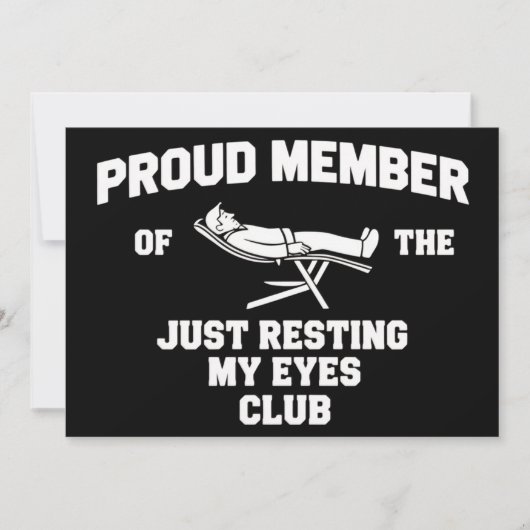 Funny Dad Just Resting My Eyes Fathers Day Funny  招待状 (正面)