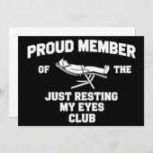 Funny Dad Just Resting My Eyes Fathers Day Funny  招待状 (正面/裏面)