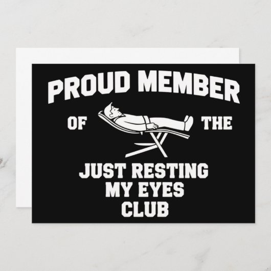 Funny Dad Just Resting My Eyes Fathers Day Funny  招待状 (正面/裏面)