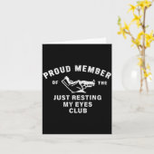 Funny Dad,just Resting My Eyes For Dad Gift Dad Fa カード (黄色い花)