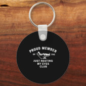 Funny Dad,just Resting My Eyes For Dad Gift Dad Fa キーホルダー (正面)