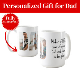 Funny Dad Mug – BBQ Master & Dad Joke Champion コーヒーマグカップ
