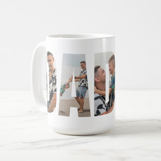 Funny Dad Mug – Fixer of Problems & King of Snacks コーヒーマグカップ (正面左)
