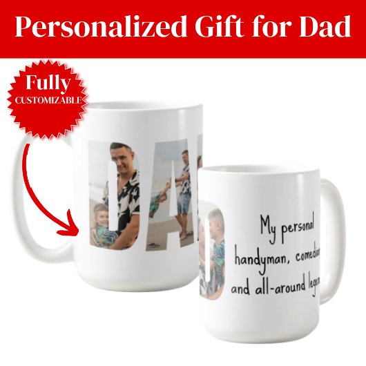 Funny Dad Mug – Handyman, Comedian & Legend コーヒーマグカップ