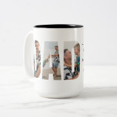 Funny Dad Mug – Original Superhero & Pun Champion ツートーンマグカップ (正面左)