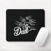 Funny Dad Of Four Toddler Kids Fathers Day Fist Bu マウスパッド (マウス)