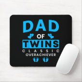 Funny Dad Of Twins Clic Overachiever Twins  マウスパッド (マウス)