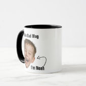 Funny Dad Photo Face Mug - Custom Joke Slogan Gift マグカップ (正面左)
