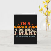 Funny Dad Shirts From Daughter I Do What My Daught カード (黄色い花)