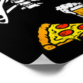 Funny Dad Skeleton Beer Zza Halloween Costume Mens ポスター (角)
