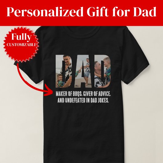 Funny Dad T-Shirt – BBQ Master & Dad Joke Champion Tシャツ