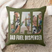 Funny Dad Throw Pillow クッション (ブランケット)