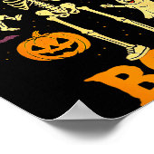 Funny Dad To The Bone Skeleton With Kids Halloween ポスター (角)