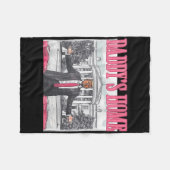 Funny Daddy's Home Trump Pink 2024 Take America Ck フリースブランケット (正面(横))