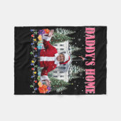Funny Daddy's Home Trump Pink 2024 Take America Ck フリースブランケット (正面(横))