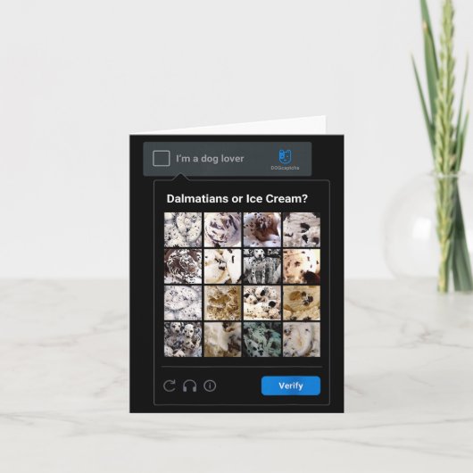 Funny Dalmatian Or Ice Cream Meme Dog Mom Dog Dad  カード (正面)