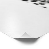 Funny Dalmatian Puppy Holding Toilet Paper Minimal フォトプリント (角)