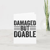 Funny Damaged But Doable Motivational Damaged Wome カード (正面)