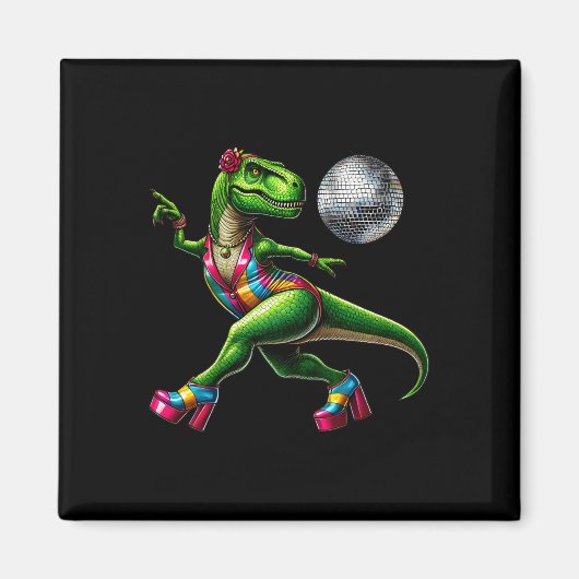 Funny Dancing Dinosaur1  マグネット (正面)