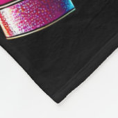 Funny Dancing Dinosaur  フリースブランケット (角)