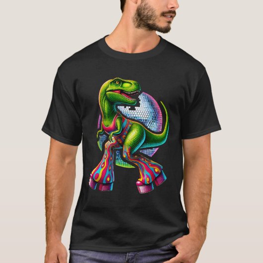 Funny Dancing Dinosaur  Tシャツ (正面)