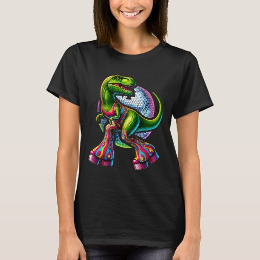 Funny Dancing Dinosaur  Tシャツ (正面)