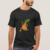 Funny Dancing Pineapple Cartoon Character Tシャツ (正面)