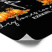 Funny Dancing Skeleton Dry Bones Come Alive Hallow ポスター (角)