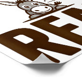 Funny Danger From The Rear, Humor Women Attitude  ポスター (角)