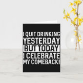 Funny Day Drinking Shirts Men Women Adult Humor Dr カード (黄色い花)