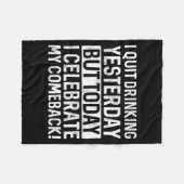 Funny Day Drinking Shirts Men Women Adult Humor Dr フリースブランケット (正面(横))