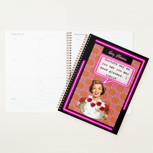 Funny Day Planner/Journal For Women Sassy-Glasses プランナー手帳 (ディスプレー)