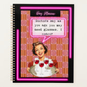 Funny Day Planner/Journal For Women Sassy-Glasses プランナー手帳 (正面)