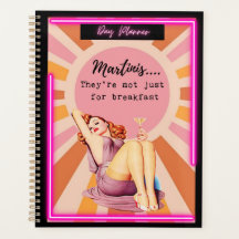 Funny Day Planner/Journal For Women Sassy-Martinis