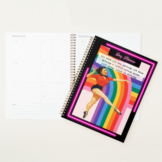 Funny Day Planner/Journal For Women Sassy-Prune プランナー手帳 (ディスプレー)