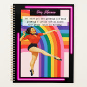 Funny Day Planner/Journal For Women Sassy-Prune プランナー手帳 (正面)